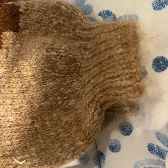 Womens Brown Geometric Sweater - Picture 11 of 11